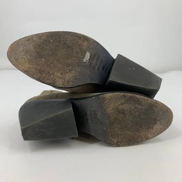 Eileen Fisher Women's Peer Suede Leather Ankle Stacked Heel‎ Booties Size 8.5 - Picture 12 of 14
